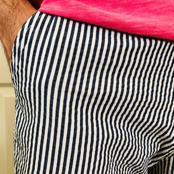 NEW Jachs New York Navy White Striped Shorts 32 - Picture 3 of 8